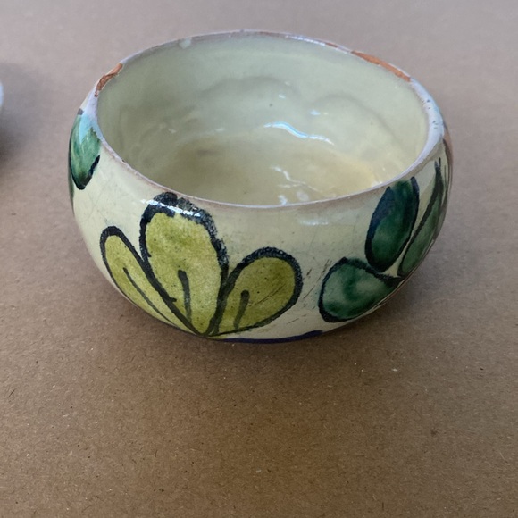 Ceramic Made in Mexico Souvenir hand painted trinket dish with lid - Picture 7 of 10